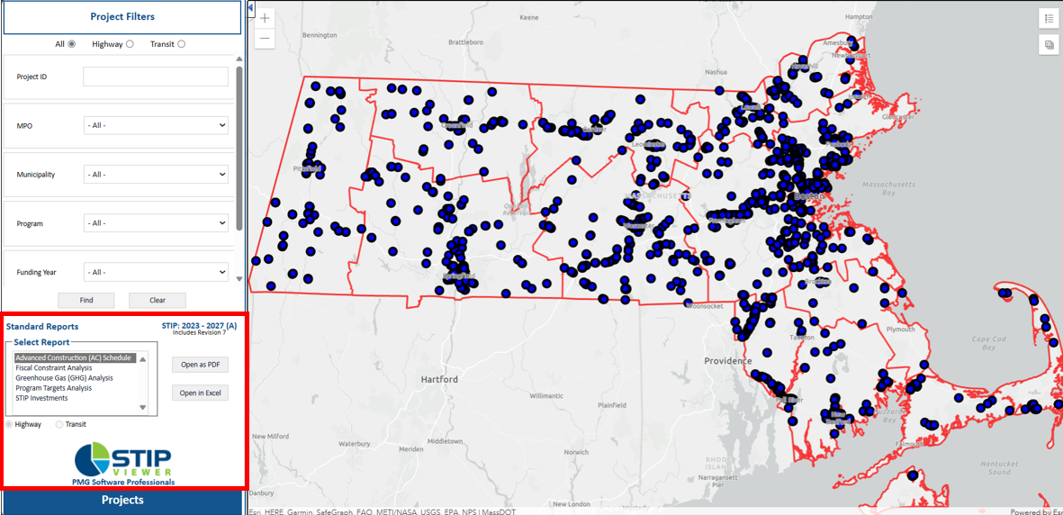 MassDOT STIP Viewer Standard Reports Location.png
