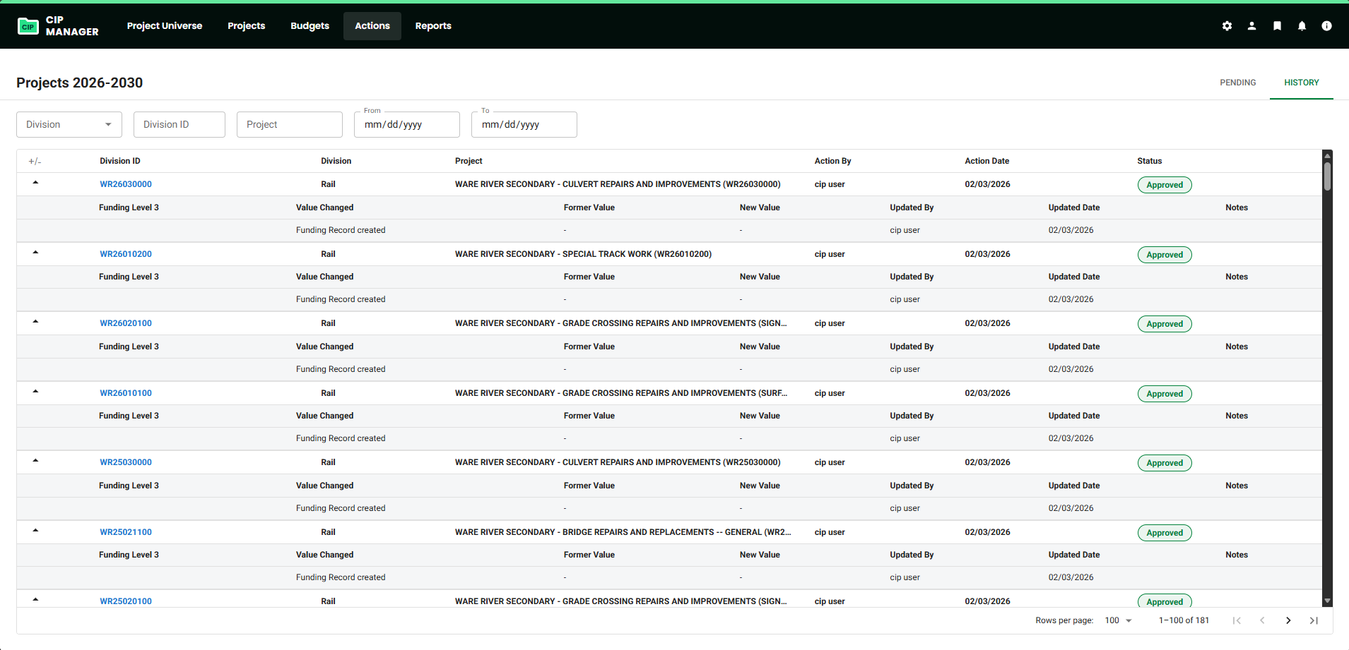 CIP Manager - Actions History tab Expanded.png